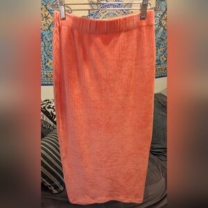 Free People side slit maxi skirt.